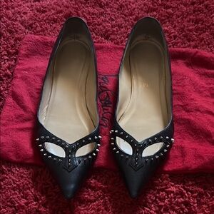 Christian Louboutin Black Heels with Crystal Accents